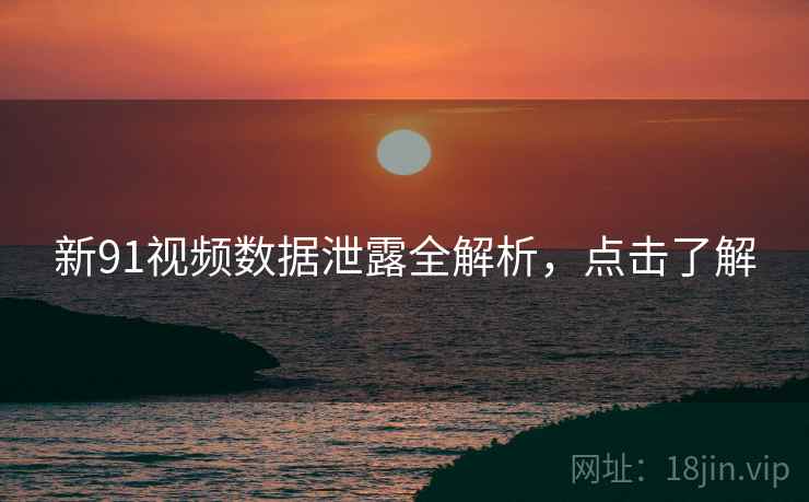 新91视频数据泄露全解析，点击了解