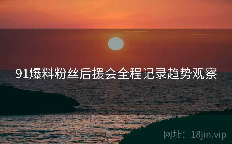 91爆料粉丝后援会全程记录趋势观察
