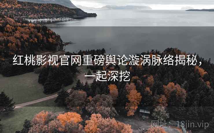 红桃影视官网重磅舆论漩涡脉络揭秘，一起深挖