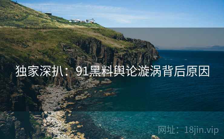 独家深扒：91黑料舆论漩涡背后原因