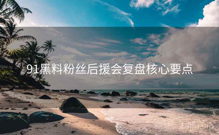 91黑料粉丝后援会复盘核心要点